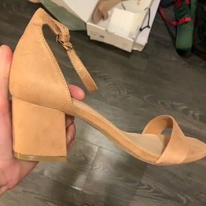 Beige heels